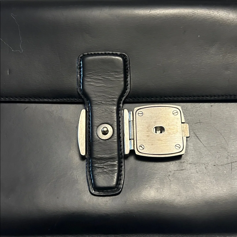 Dunhill Black Leather clutch with wallet